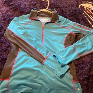 Blue Columbia Omni heat half zip